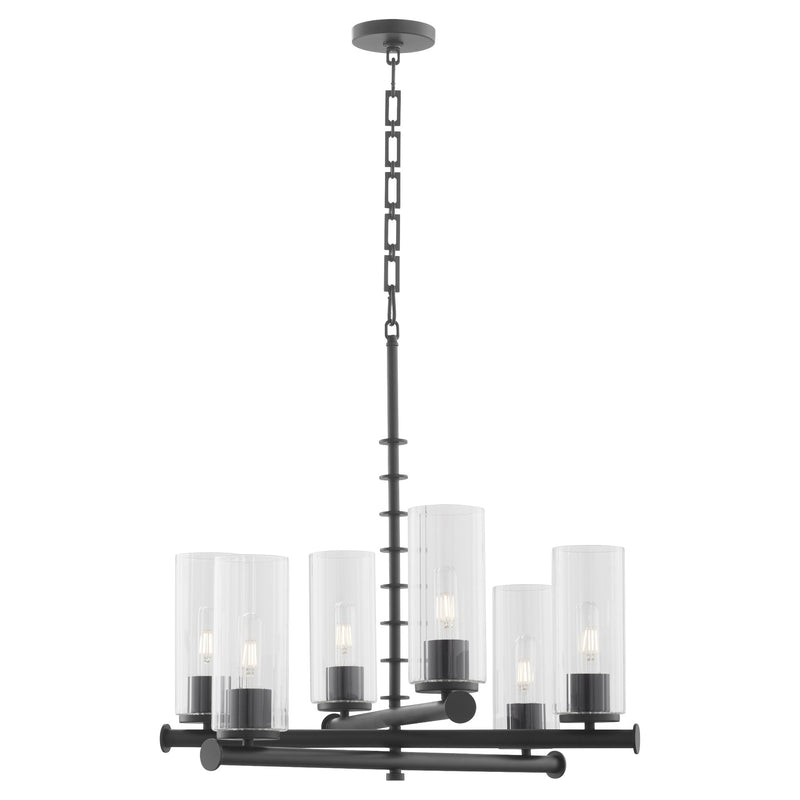 Mercier 6 Light Chandelier in Matte Black
