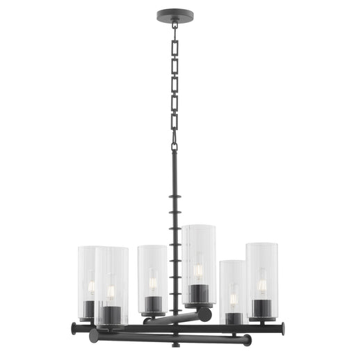 Mercier 6 Light Chandelier in Matte Black