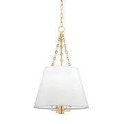 Burdett 4-Light Chandelier in Aged Brass