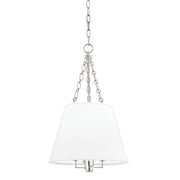 Burdett 4-Light Chandelier in Polished Nickel