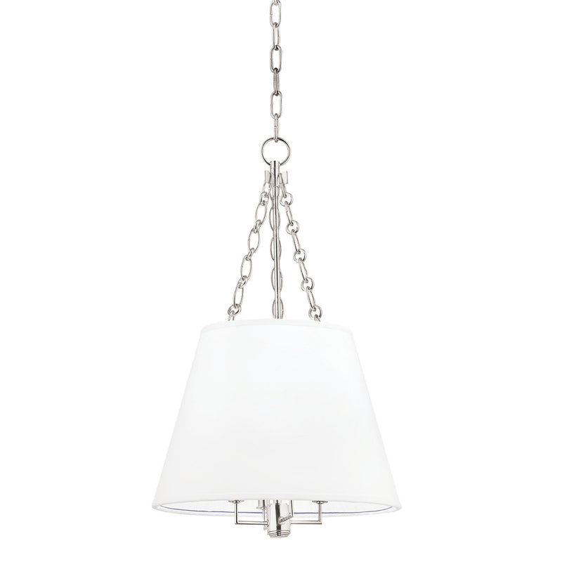 Burdett 4-Light Chandelier in Polished Nickel