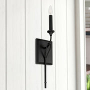 Bentley Wall Sconce in Black Iron