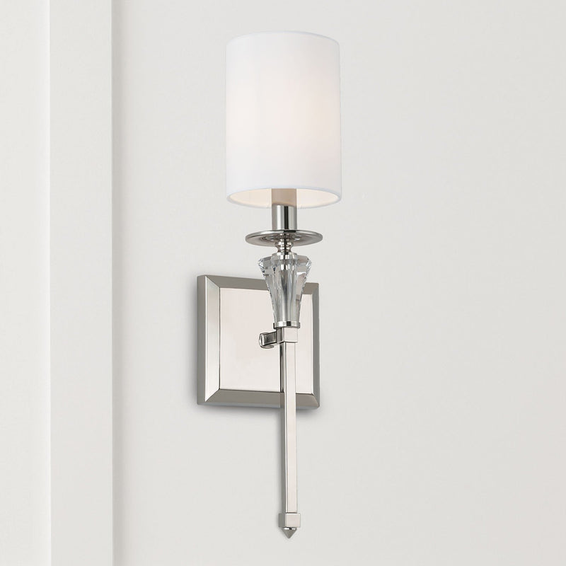 Laurent Wall Sconce in Polished Nickel