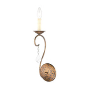 Chesterfield Wall Sconce in Hand Applied Venetian Golden Bronze