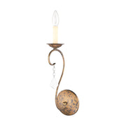Chesterfield Wall Sconce in Hand Applied Venetian Golden Bronze