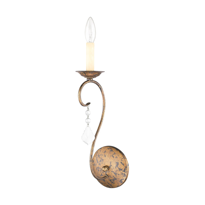 Chesterfield Wall Sconce in Hand Applied Venetian Golden Bronze