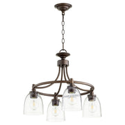 Rossington 21" 4 Light Chandelier in Oiled Bronze