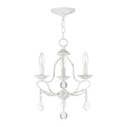 Chesterfield 3-Light Mini Chandelier in Antique White