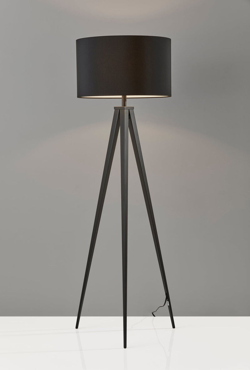 Director Floor Lamp in Black