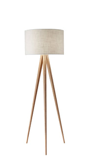 Director Floor Lamp in Natural Oak Veneer