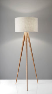 Director Floor Lamp in Natural Oak Veneer