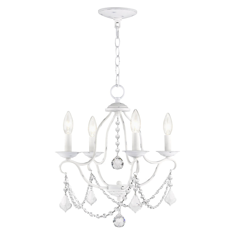 Chesterfield 4-Light Chandelier in Antique White