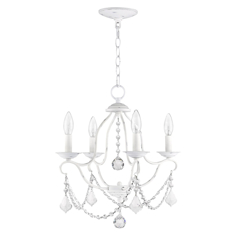 Chesterfield 4-Light Chandelier in Antique White
