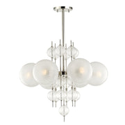 Calypso 6-Light Chandelier in Polished Nickel
