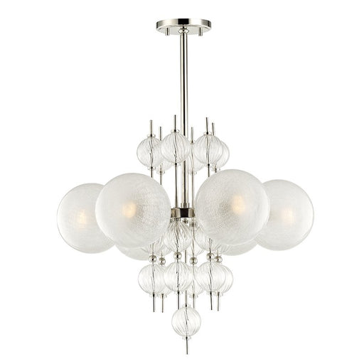 Calypso 6-Light Chandelier in Polished Nickel