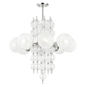 Calypso 8-Light Chandelier in Polished Nickel