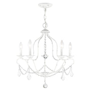Chesterfield 5-Light Chandelier in Antique White