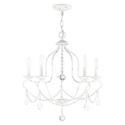 Chesterfield 5-Light Chandelier in Antique White