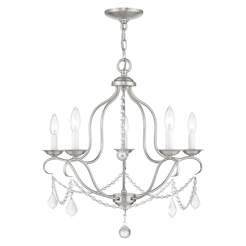 Chesterfield 5-Light Chandelier in Brushed Nickel
