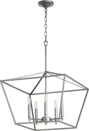 Gabriel 5 Light Chandelier in Classic Nickel