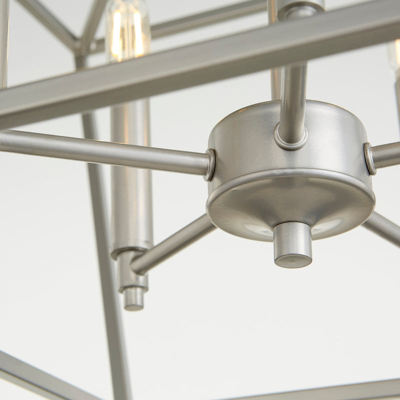 Gabriel 5 Light Chandelier in Classic Nickel