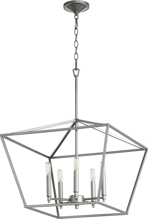 Gabriel 5 Light Chandelier in Classic Nickel
