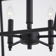 Gabriel 5 Light Chandelier in Textured Black