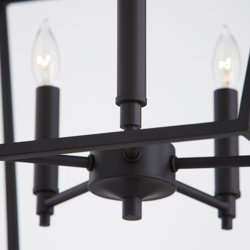 Gabriel 5 Light Chandelier in Textured Black