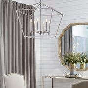 Gabriel 6 Light Chandelier in Classic Nickel