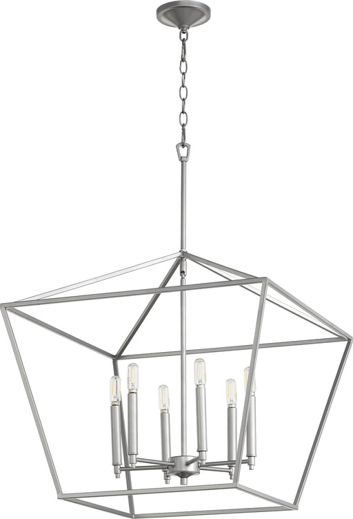Gabriel 6 Light Chandelier in Classic Nickel