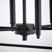 Gabriel 6 Light Chandelier in Textured Black
