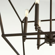 Gabriel 6 Light Chandelier in Oiled Bronze