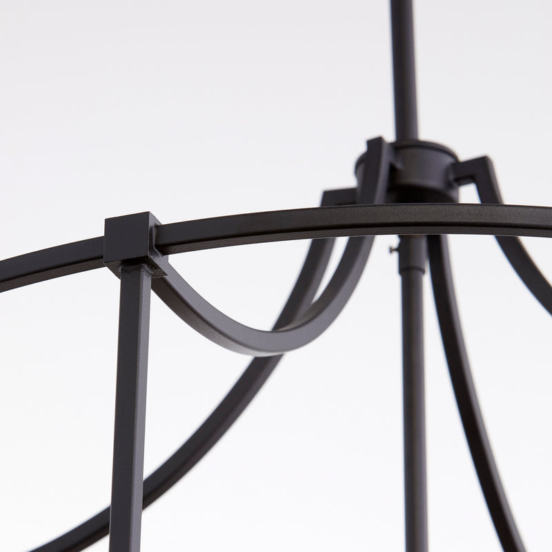 Olympus 5 Light Chandelier in Textured Black