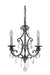 Bentley 3-Light Chandelier in Matte Black - Lamps Expo