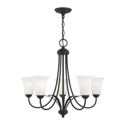 Ridgedale 5-Light 23" Tall Chandelier in Black