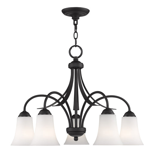 Ridgedale 5-Light 18.5" Tall Chandelier in Black