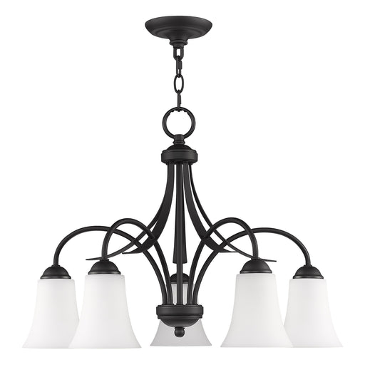 Ridgedale 5-Light 18.5" Tall Chandelier in Black