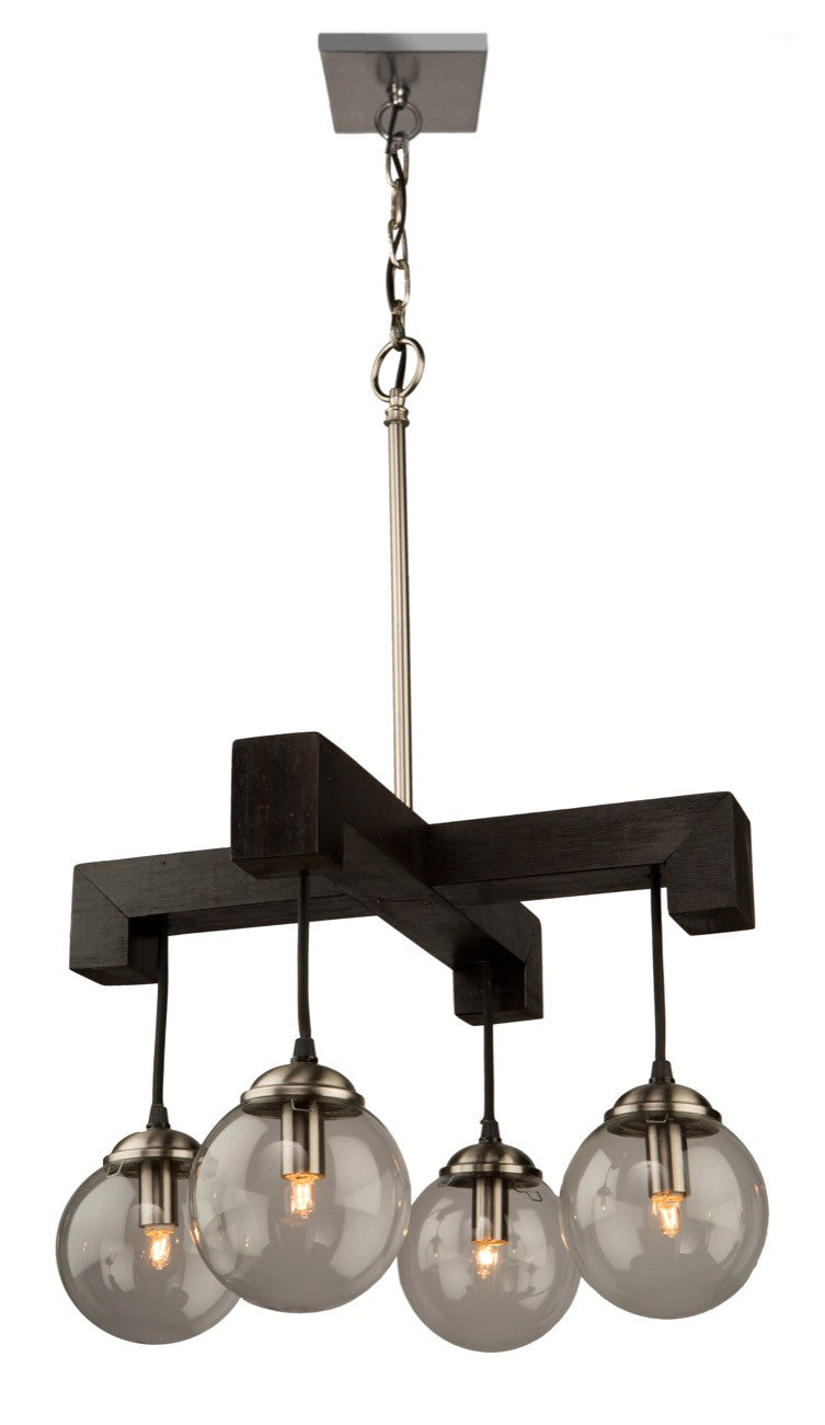 Espresso Chandelier in Deep Expresso Brown - Lamps Expo