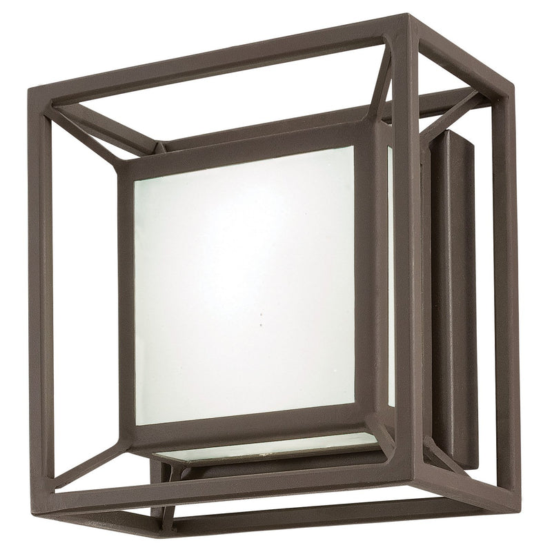 Outline Small LED Outdoor Wall Sconce in Sand Bronze