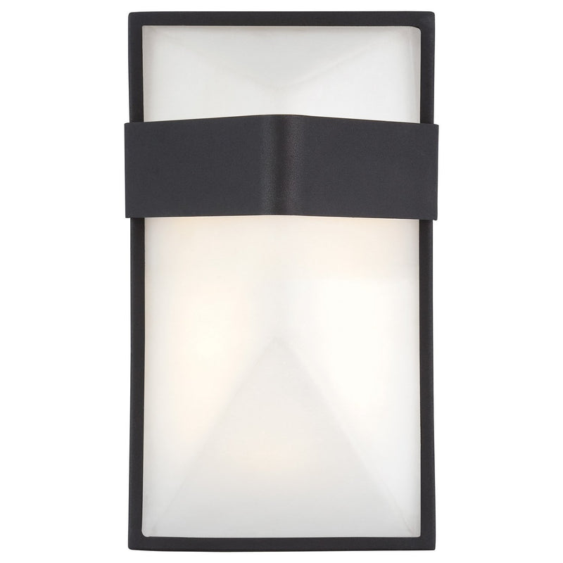 Wedge Small LED Outdoor Wall Sconce in Sand Coal Black