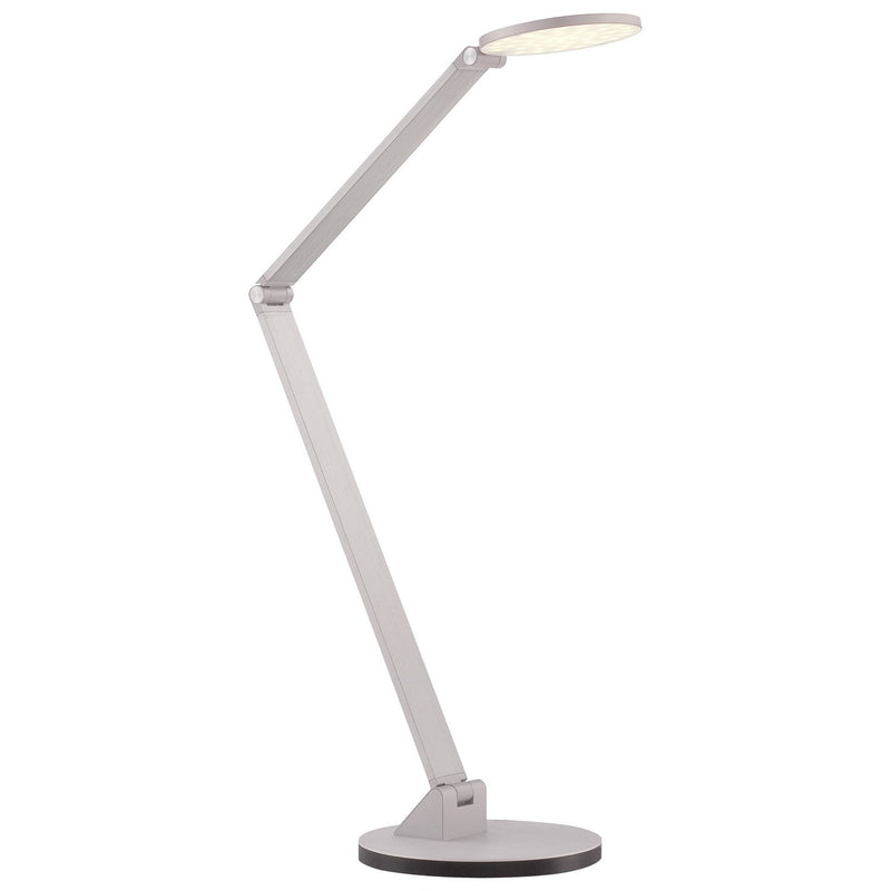 George Kovacs 29" LED Boom Arm Desk Lamp in Chiseled Nickel
