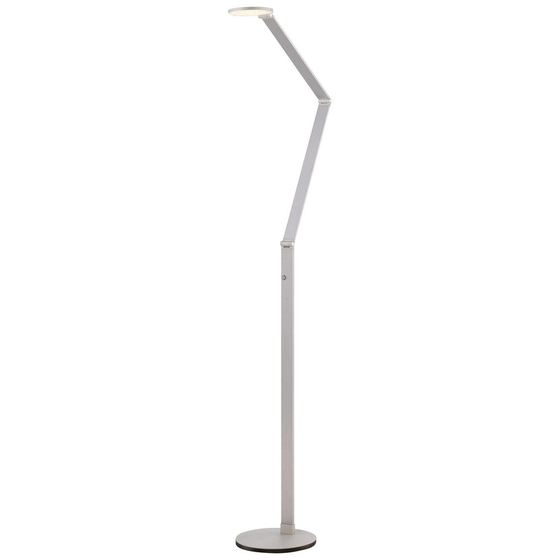 George Kovacs 65.5" LED Boom Arm Floor Lamp in Chiseled Nickel