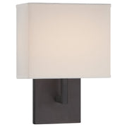 George Kovacs 7" Fabric Shade Wall Sconce in Bronze