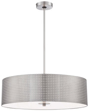 Grid 4-Light Pendant in Brushed Nickel