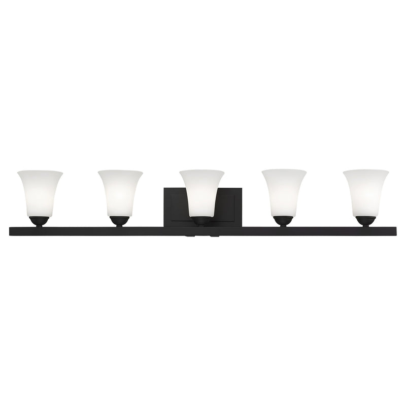 Ridgedale 5-Light Bath Vanity Light in Black