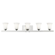 Ridgedale 5-Light Bath Vanity Light in Polished Chrome