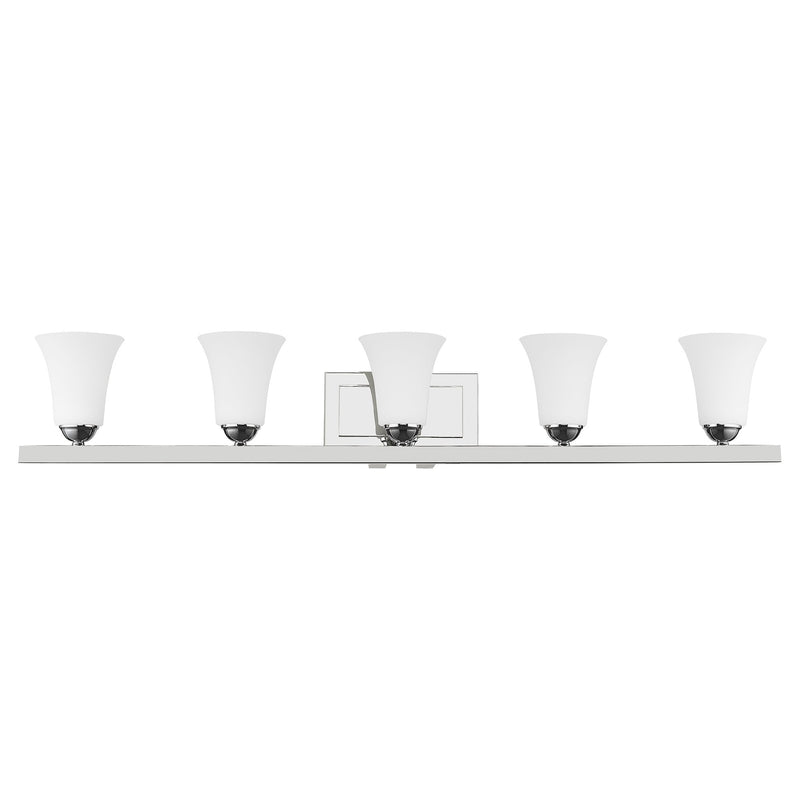Ridgedale 5-Light Bath Vanity Light in Polished Chrome