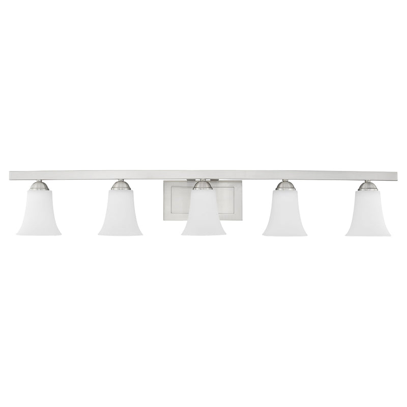 Ridgedale 5-Light Bath Vanity Light in Brushed Nickel