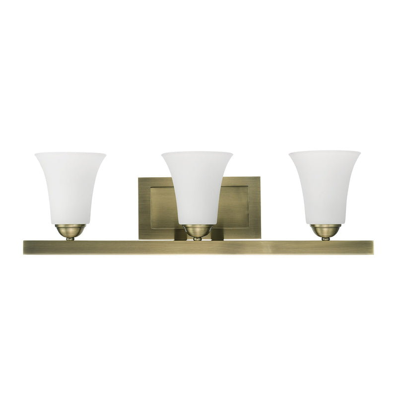 Ridgedale 3-Light 25.25" Bath Vanity Light in Antique Brass