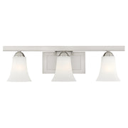 Ridgedale 3-Light 25.25" Bath Vanity Light in Brushed Nickel